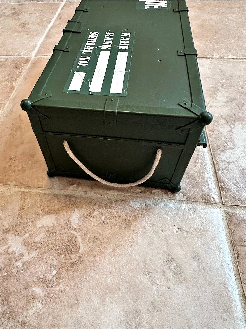 G.I. Joe Military Toy Action Figure Green Plastic Storage Box - Picture 3 of 9